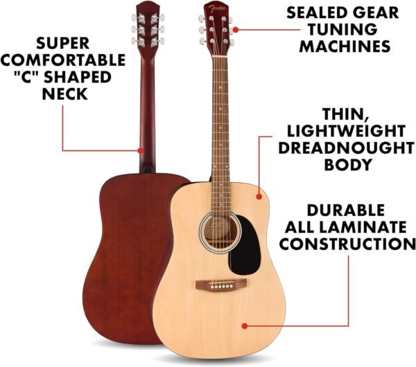 Fender FA-25 Dreadnought: Perfect Starter Guitar with Bonuses Fender FA-25 Dreadnought: Perfect Starter Guitar with Bonuses