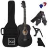 Best Choice Products 38in Beginner All Wood Acoustic Guitar Starter Kit w/Gig Bag, 6 Celluloid Picks, Nylon Strings, Capo, Cloth, Strap w/Pick Holder - Matte Black Best Choice Products 38in Beginner All Wood Acoustic Guitar Starter Kit w/Gig Bag, 6 Celluloid Picks, Nylon Strings, Capo, Cloth, Strap w/Pick Holder - Matte Black
