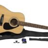 Yamaha GigMaker Standard Acoustic Guitar w/ Gig Bag, Tuner, Strap and Picks - Natural Yamaha GigMaker Standard Acoustic Guitar w/ Gig Bag, Tuner, Strap and Picks - Natural