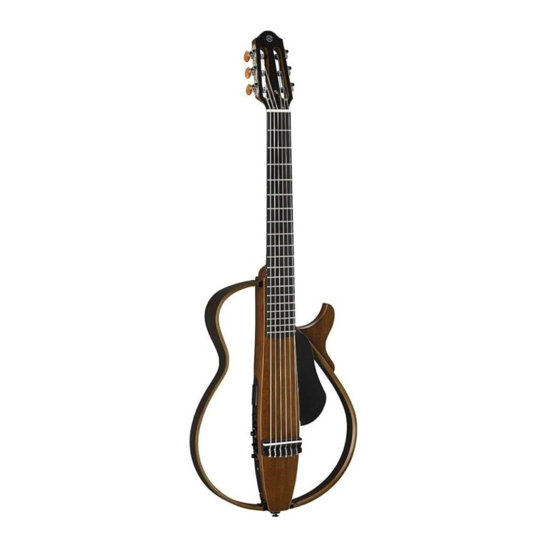 Yamaha SLG200N NT Nylon String Silent Guitar with Hard Gig Bag, Natural