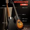 Donner DL-124S Electric Guitar Beginner Kit Review Sunburst Donner DL-124S Electric Guitar Beginner Kit Review Sunburst