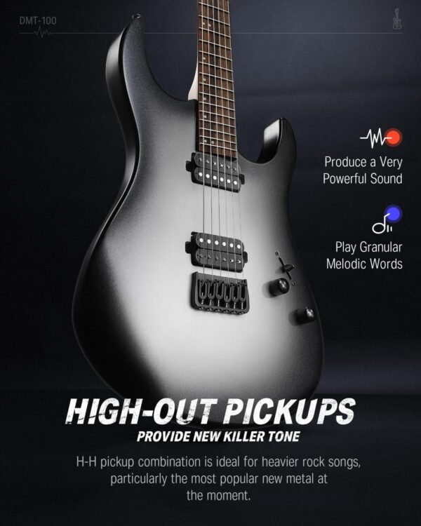 Donner DMT-100 Gradient Black Electric Guitar Review for Beginners Donner DMT-100 Gradient Black Electric Guitar Review for Beginners