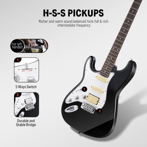 Donner DST-100BL Left-Handed Electric Guitar Kit Review Donner DST-100BL Left-Handed Electric Guitar Kit Review