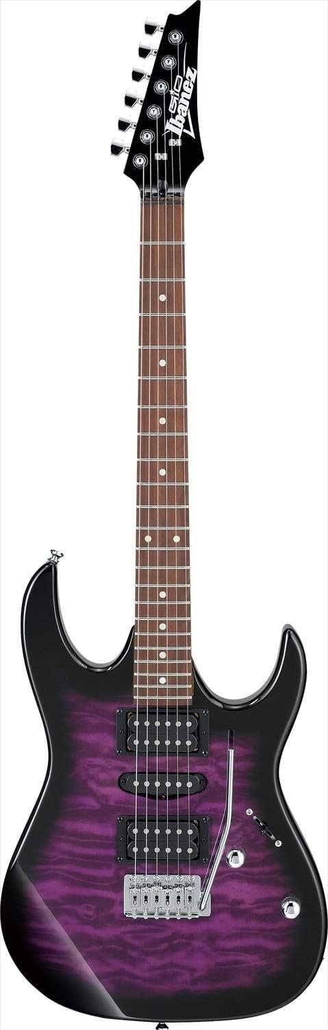 Ibanez Gio GRX70QA Transparent Violet Sunburst Guitar Review Ibanez Gio GRX70QA Transparent Violet Sunburst Guitar Review