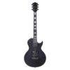 Leo Jaymz 24.75" Single Cut Curved Top Matt Black Electric Guitar (Matt Black) Leo Jaymz 24.75" Single Cut Curved Top Matt Black Electric Guitar (Matt Black)