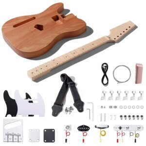 Leo Jaymz DIY TL Lefthand Style Electric Guitar Kits with Mahogany Body and Maple Neck - Maple Fingerboard and All Components Included (TL Lefthand) Leo Jaymz DIY TL Lefthand Style Electric Guitar Kits with Mahogany Body and Maple Neck - Maple Fingerboard and All Components Included (TL Lefthand)