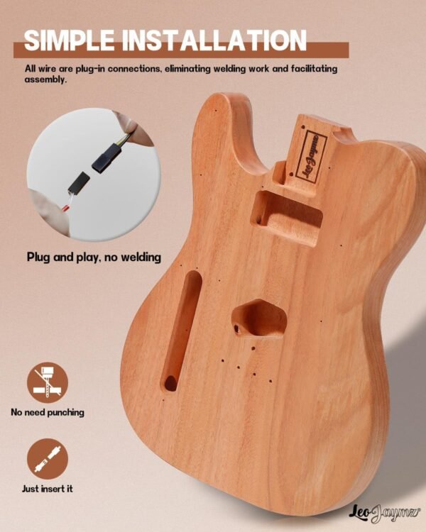 Leo Jaymz DLH0051 DIY TL Lefthand Electric Guitar Kit Review Leo Jaymz DLH0051 DIY TL Lefthand Electric Guitar Kit Review