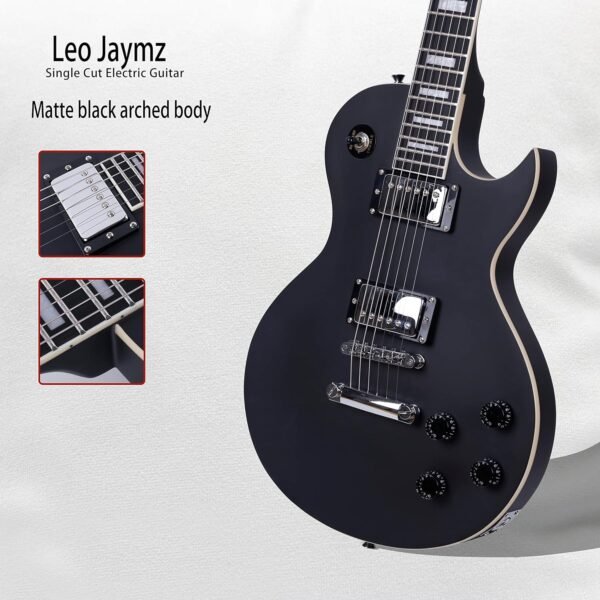 Leo Jaymz LJ-LP Electric Guitar Matt Black Review Leo Jaymz LJ-LP Electric Guitar Matt Black Review