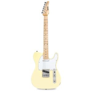 LyxPro 30” Electric Guitar TL Series, Full-Size Paulownia Wood Body, 3-Ply Pickguard, C-Shape Neck, Ashtray Bridge, Quality Gear Tuners, 3-Way Switch & Volume/Tone Controls, 2... LyxPro 30” Electric Guitar TL Series, Full-Size Paulownia Wood Body, 3-Ply Pickguard, C-Shape Neck, Ashtray Bridge, Quality Gear Tuners, 3-Way Switch & Volume/Tone Controls, 2...