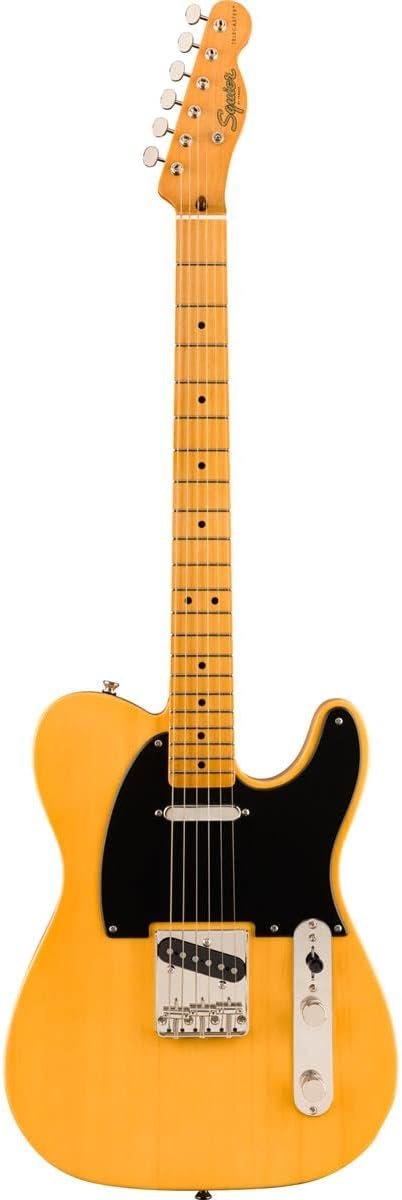Squier Classic Vibe 50s Telecaster Electric Guitar, Butterscotch Blonde, Maple Fingerboard Squier Classic Vibe 50s Telecaster Electric Guitar, Butterscotch Blonde, Maple Fingerboard