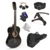 38" Wood Guitar With Case and Accessories for Kids/Boys/Girls/Teens/Beginners (Black) 38" Wood Guitar With Case and Accessories for Kids/Boys/Girls/Teens/Beginners (Black)