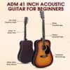 ADM Dreadnought Acoustic Guitar Kit Review Best Beginner Bundle with Free Lesson Sunburst ADM Dreadnought Acoustic Guitar Kit Review Best Beginner Bundle with Free Lesson Sunburst