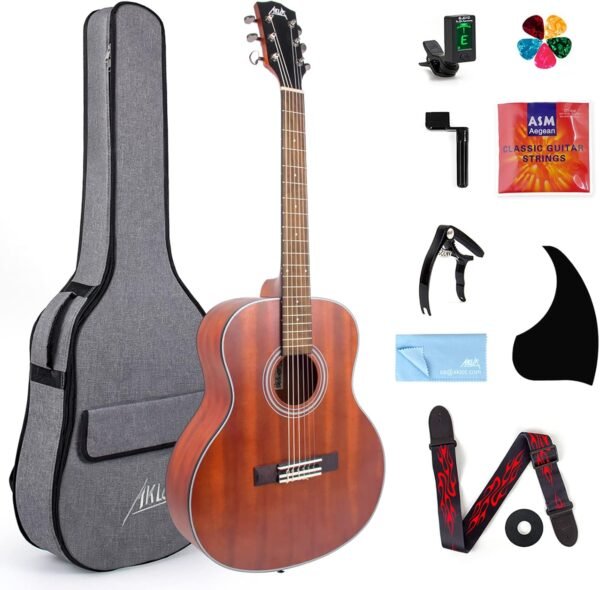 AKLOT Acoustic Classical Guitar 38 Inch Travel Model Full Kit Review AKLOT Acoustic Classical Guitar 38 Inch Travel Model Full Kit Review