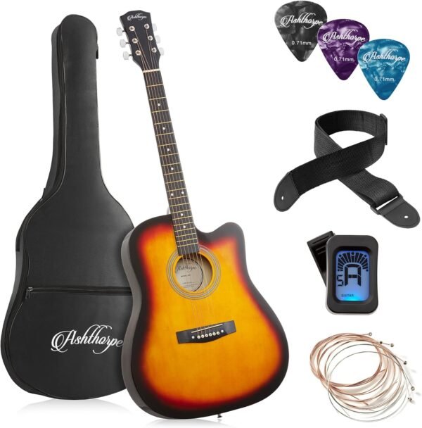 Ashthorpe 41 Inch Acoustic Guitar Review Perfect Starter Kit for Beginners Ashthorpe 41 Inch Acoustic Guitar Review Perfect Starter Kit for Beginners