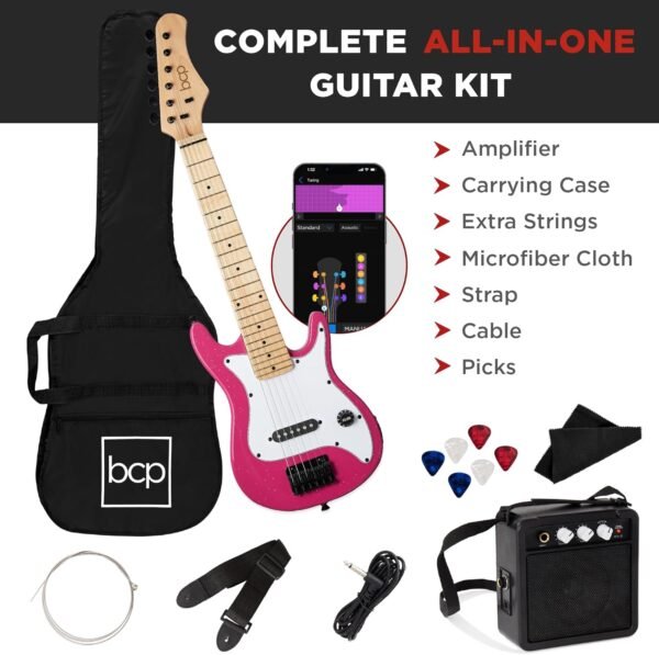 Best Choice Products 30in Kids Electric Guitar Review Complete Beginner Starter Kit Pink Sparkle Best Choice Products 30in Kids Electric Guitar Review Complete Beginner Starter Kit Pink Sparkle
