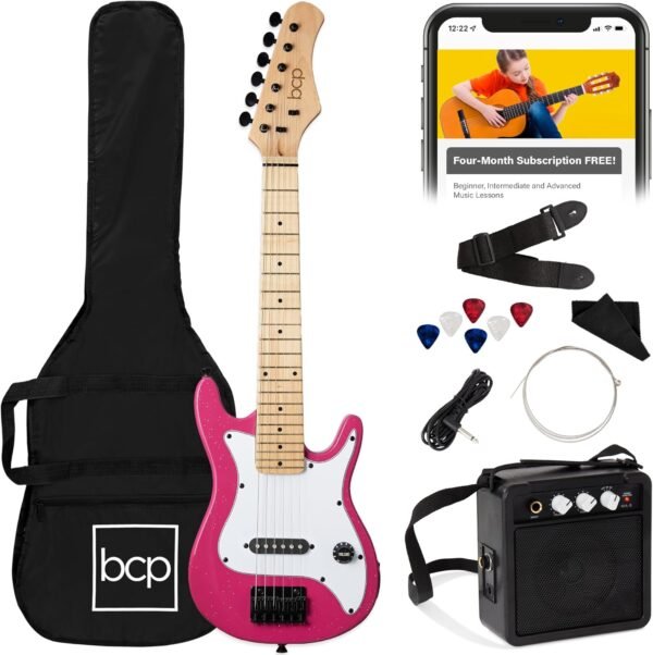 Best Choice Products 30in Kids Electric Guitar Review Complete Beginner Starter Kit Pink Sparkle Best Choice Products 30in Kids Electric Guitar Review Complete Beginner Starter Kit Pink Sparkle