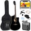 Best Choice Products Beginner Acoustic Electric Guitar Starter Set w/ 41in, All Wood Cutaway Design, Gig Bag, Strap, Picks - Black Best Choice Products Beginner Acoustic Electric Guitar Starter Set w/ 41in, All Wood Cutaway Design, Gig Bag, Strap, Picks - Black