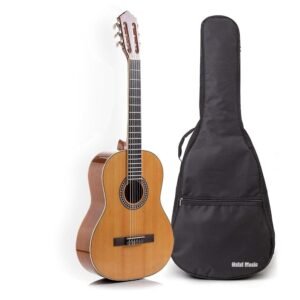 Classical Guitar with Soft Nylon Strings by Hola! Music, Full Size 39 Inch Model HG-39GLS, Natural Gloss Finish - FREE Padded Gig Bag Included Classical Guitar with Soft Nylon Strings by Hola! Music, Full Size 39 Inch Model HG-39GLS, Natural Gloss Finish - FREE Padded Gig Bag Included