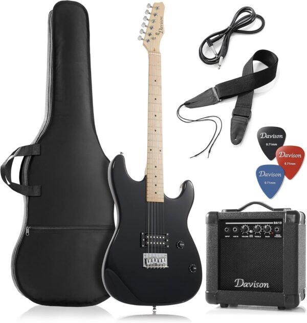 Davison Guitars Full Size Electric Guitar Review Complete Beginner Kit with Amp Davison Guitars Full Size Electric Guitar Review Complete Beginner Kit with Amp