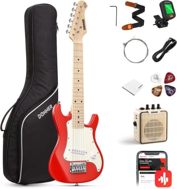 Donner 30 Inch Kids Electric Guitar Beginner Kit Review Perfect for Young Starters Donner 30 Inch Kids Electric Guitar Beginner Kit Review Perfect for Young Starters