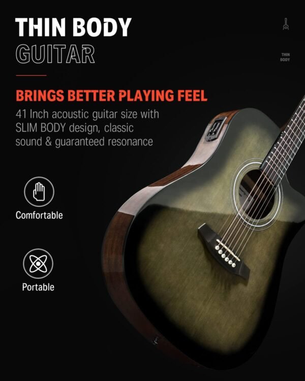 Donner 41 Inch Acoustic Electric Guitar Review Complete Beginner Kit with Amplifier Donner 41 Inch Acoustic Electric Guitar Review Complete Beginner Kit with Amplifier