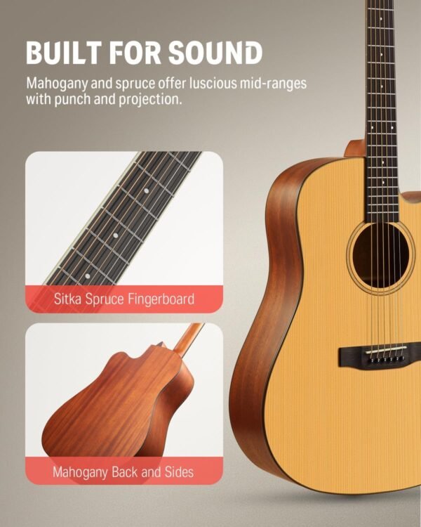 Donner 41 Inch Acoustic Guitar Bundle Review Best Beginner Steel String Kit Donner 41 Inch Acoustic Guitar Bundle Review Best Beginner Steel String Kit