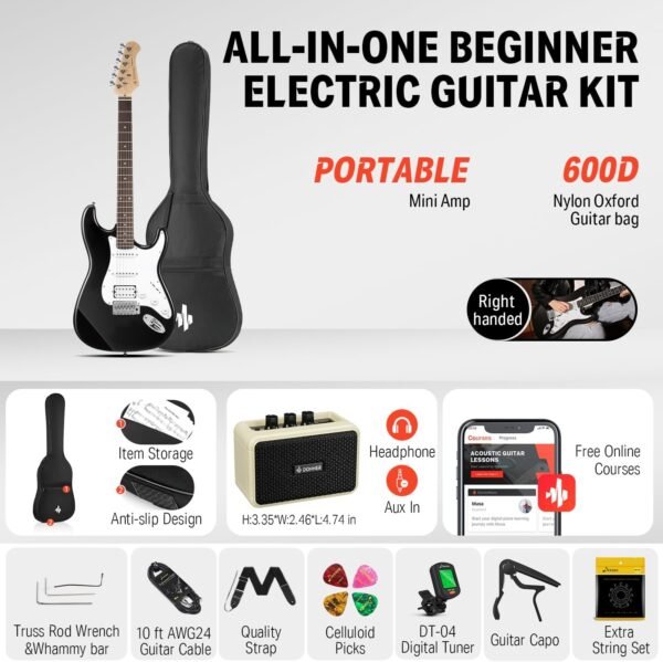 Donner DST-100B Electric Guitar Beginner Kit Review Complete Starter Bundle Insights Donner DST-100B Electric Guitar Beginner Kit Review Complete Starter Bundle Insights