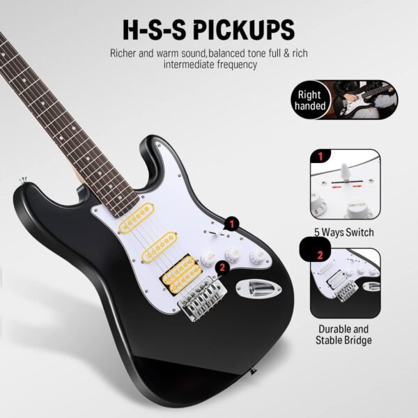 Donner DST-100B Electric Guitar Beginner Kit Review Complete Starter Bundle Insights Donner DST-100B Electric Guitar Beginner Kit Review Complete Starter Bundle Insights