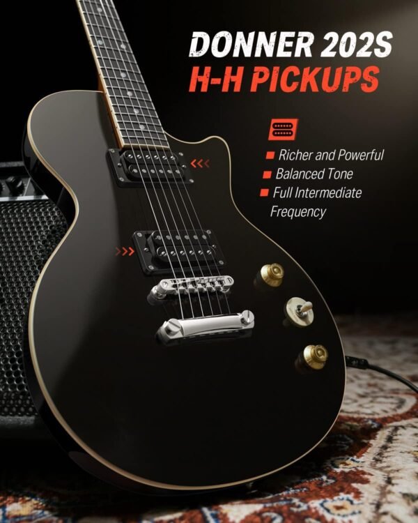 Donner Full-Size Electric Guitar Kit Black Review Best Beginner Solid Body Guitar Donner Full-Size Electric Guitar Kit Black Review Best Beginner Solid Body Guitar