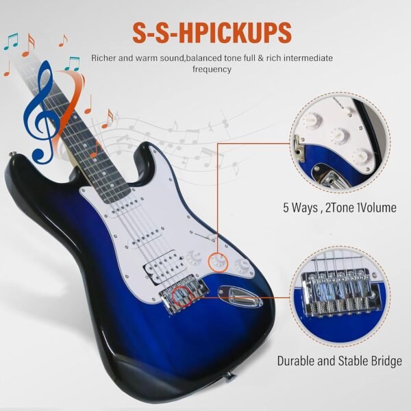 Ermik Electric Guitar Kit Review Best Beginner Full Size 39 Inch HSS Pickups Ermik Electric Guitar Kit Review Best Beginner Full Size 39 Inch HSS Pickups