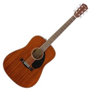 Fender Acoustic Guitar, CD-60S, with 2-Year Warranty, Dreadnought Classic Design with Rounded Walnut Fingerboard, Glossed Finish, All-Mahogany Construction Fender Acoustic Guitar, CD-60S, with 2-Year Warranty, Dreadnought Classic Design with Rounded Walnut Fingerboard, Glossed Finish, All-Mahogany Construction