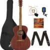 Fender CC-60S Concert Size Acoustic Guitar Bundle Review with Mahogany Body and Extras Fender CC-60S Concert Size Acoustic Guitar Bundle Review with Mahogany Body and Extras