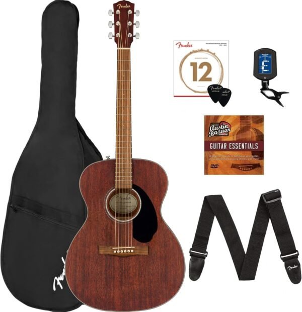 Fender CC-60S Concert Size Acoustic Guitar Bundle Review with Mahogany Body and Extras Fender CC-60S Concert Size Acoustic Guitar Bundle Review with Mahogany Body and Extras