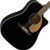 Fender Redondo Player Acoustic Guitar, with 2-Year Warranty, Jetty Black, Walnut Fingerboard Fender Redondo Player Acoustic Guitar, with 2-Year Warranty, Jetty Black, Walnut Fingerboard