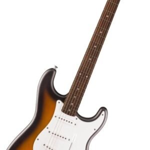 Fender Squier Debut Series Stratocaster Electric Guitar, Beginner Guitar, with 2-Year Warranty, Includes Free Lessons, 2-Color Sunburst with Matte Finish Fender Squier Debut Series Stratocaster Electric Guitar, Beginner Guitar, with 2-Year Warranty, Includes Free Lessons, 2-Color Sunburst with Matte Finish
