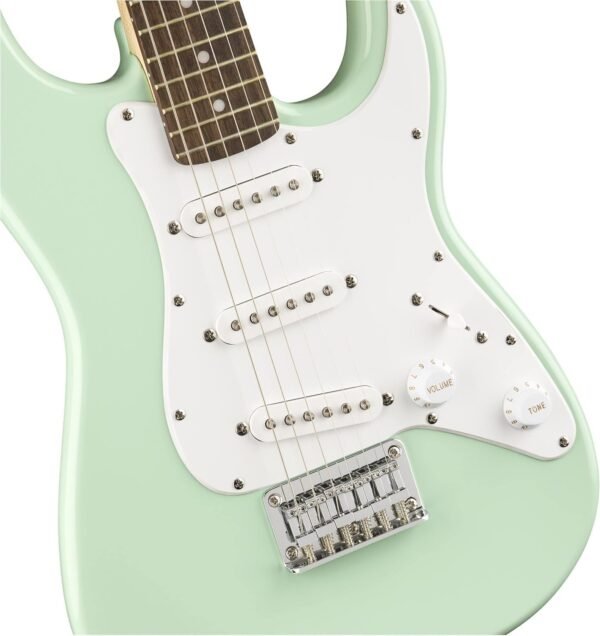 Fender Squier Mini Stratocaster Surf Green Electric Guitar Review for Travel and Tone Enthusiasts Fender Squier Mini Stratocaster Surf Green Electric Guitar Review for Travel and Tone Enthusiasts
