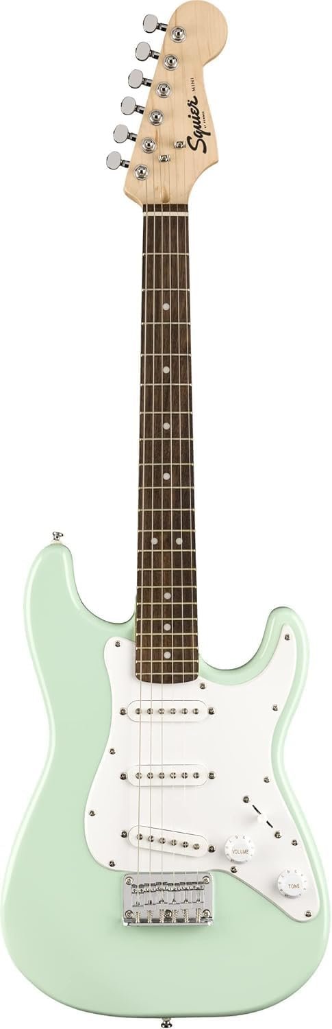 Fender Squier Mini Stratocaster Surf Green Electric Guitar Review for Travel and Tone Enthusiasts Fender Squier Mini Stratocaster Surf Green Electric Guitar Review for Travel and Tone Enthusiasts