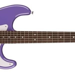 Fender Squire Sonic Stratocaster Electric Guitar, Ultraviolet, Laurel Fingerboard, White Pickguard Fender Squire Sonic Stratocaster Electric Guitar, Ultraviolet, Laurel Fingerboard, White Pickguard