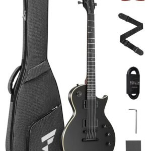 Fesley 39" LP Electric Guitar Kit: Full Size Solid Body Electric Guitars for Beginners with Humbucker Pickups, Poplar Body, Mahogany Neck,22 Frets,6 String Guitar with Gig... Fesley 39" LP Electric Guitar Kit: Full Size Solid Body Electric Guitars for Beginners with Humbucker Pickups, Poplar Body, Mahogany Neck,22 Frets,6 String Guitar with Gig...