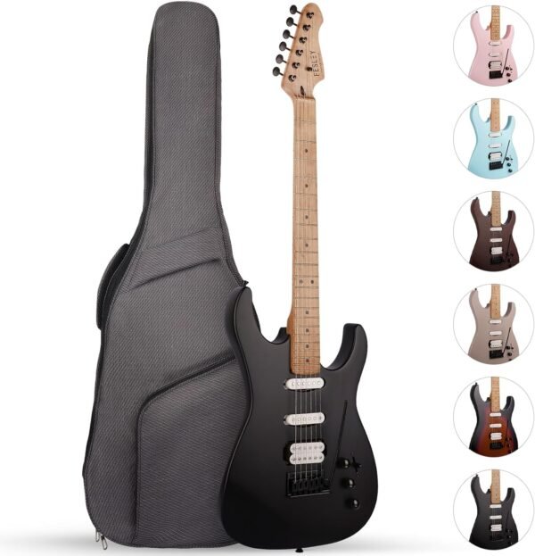 Fesley Electric Guitar Review Best Solid Body HSS Beginner Kit Morandi Black Fesley Electric Guitar Review Best Solid Body HSS Beginner Kit Morandi Black