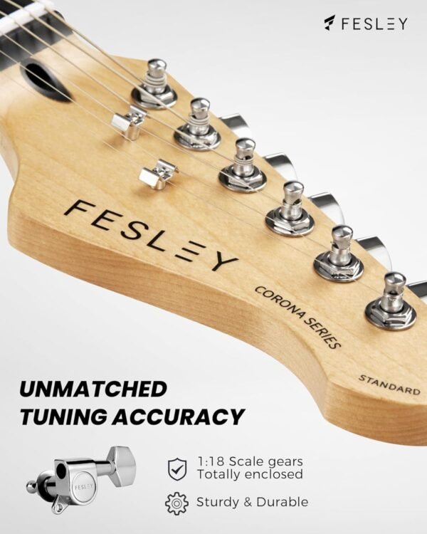 Fesley FST100 Beginner Electric Guitar Kit Review Complete Starter Set with Amp Fesley FST100 Beginner Electric Guitar Kit Review Complete Starter Set with Amp