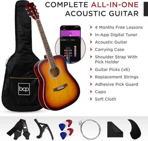 Full Size Acoustic Guitar Review Best Choice Products Sunburst Starter Set Insights Full Size Acoustic Guitar Review Best Choice Products Sunburst Starter Set Insights