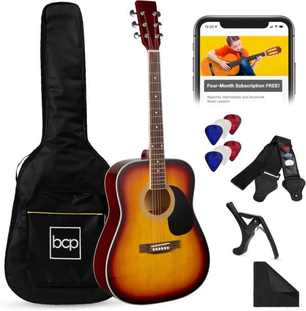 Full Size Acoustic Guitar Review Best Choice Products Sunburst Starter Set Insights Full Size Acoustic Guitar Review Best Choice Products Sunburst Starter Set Insights