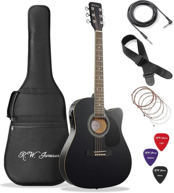 Full Size Thinline Acoustic Electric Guitar Jameson Guitars Review Unveils Sound and Versatility Full Size Thinline Acoustic Electric Guitar Jameson Guitars Review Unveils Sound and Versatility