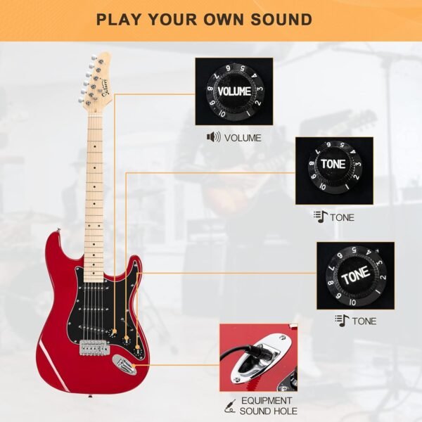 GLARRY 39 Inch Electric Guitar Beginner Kit Review with Amp and Accessories Pack GLARRY 39 Inch Electric Guitar Beginner Kit Review with Amp and Accessories Pack