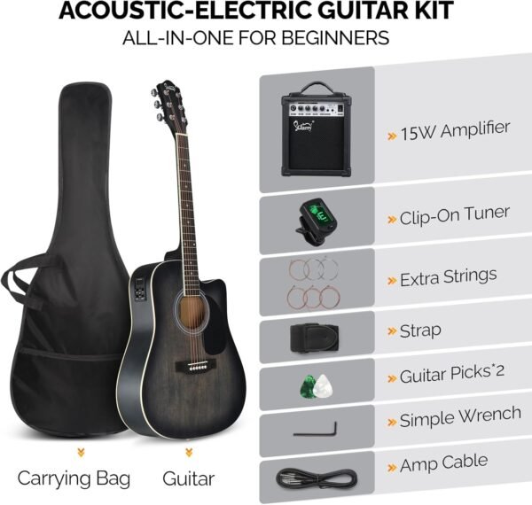 GLARRY Acoustic Electric Guitar AEG Black 70 Review Perfect Beginner Kit with Amp GLARRY Acoustic Electric Guitar AEG Black 70 Review Perfect Beginner Kit with Amp