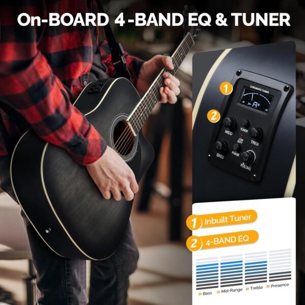 GLARRY Acoustic Electric Guitar AEG Black 70 Review Perfect Beginner Kit with Amp GLARRY Acoustic Electric Guitar AEG Black 70 Review Perfect Beginner Kit with Amp