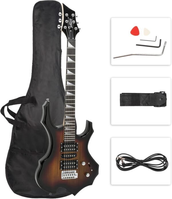 Glarry Electric Guitar Sunset Review Best Beginner Kit with HSH Pickups and Tremolo Glarry Electric Guitar Sunset Review Best Beginner Kit with HSH Pickups and Tremolo