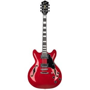 Grote Full Scale Electric Guitar Semi-Hollow Body Guitar Stainless Steel Frets(Red) Grote Full Scale Electric Guitar Semi-Hollow Body Guitar Stainless Steel Frets(Red)