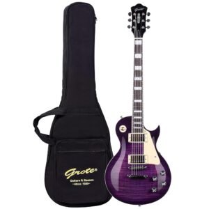 GROTE Guitar Solid Body Electric Guitar with Gigbag LPYS-006 (Purple) GROTE Guitar Solid Body Electric Guitar with Gigbag LPYS-006 (Purple)
